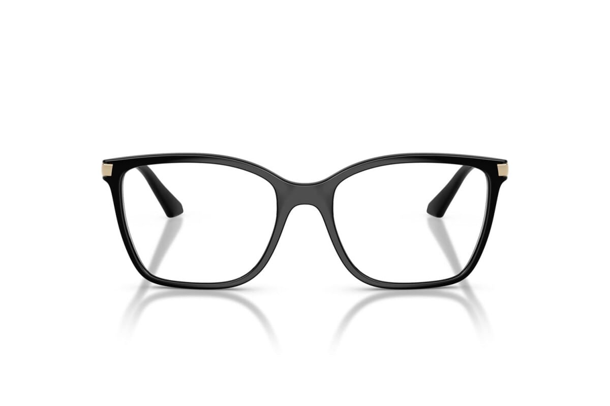 Óculos de Grau Vogue 5654 W44 Preto/Dourado 2