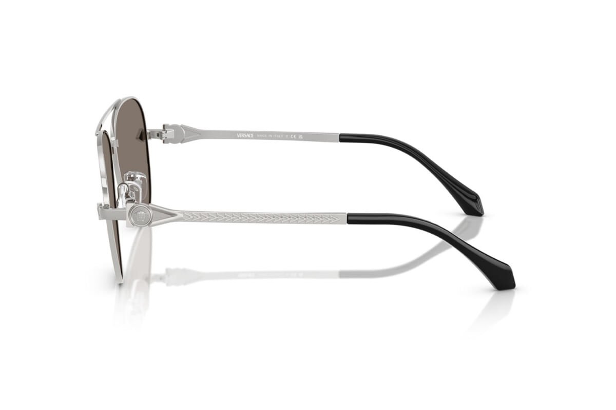 ÓCULOS DE SOL VERSACE 2283 10006G Prata/Preto 3