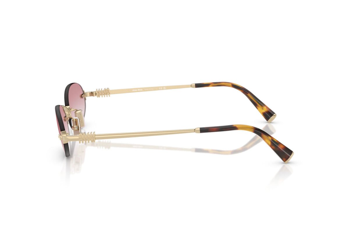 ÓCULOS DE SOL MIU MIU A54S ZVN70O Marrom/Dourado 3