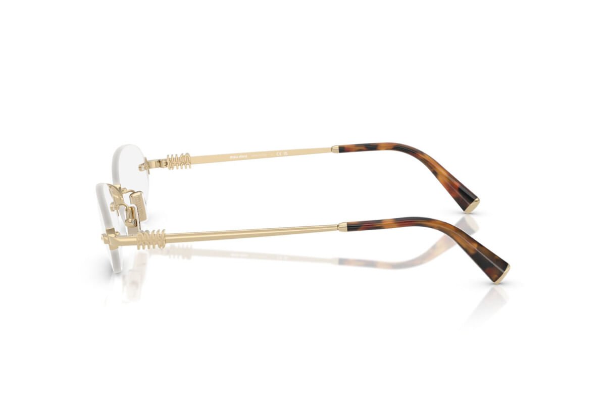 ÓCULOS DE GRAU MIU MIU 53WV ZVN1O1 Dourado/Marrom 3