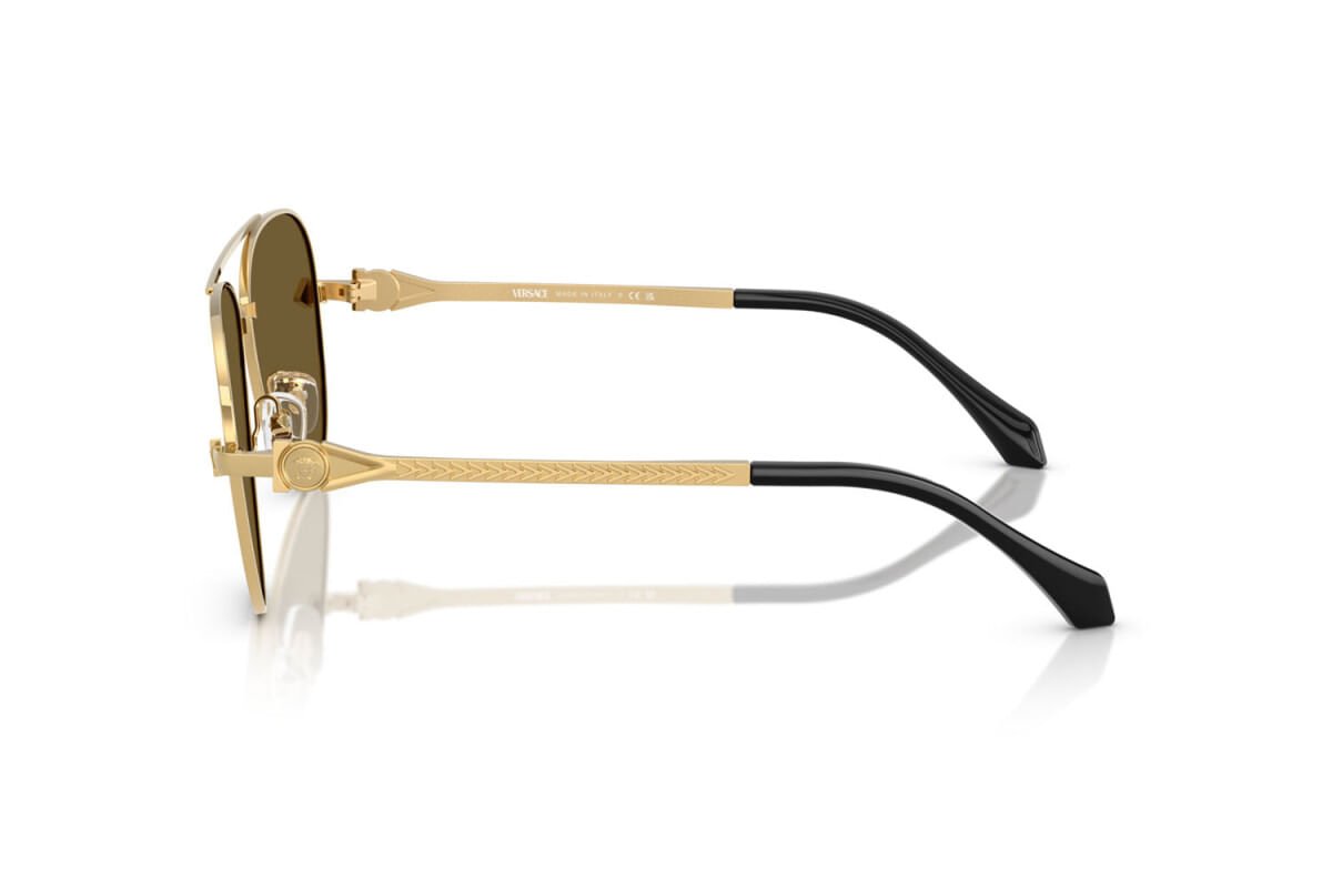 ÓCULOS DE SOL VERSACE 2283 10027I Dourado/Preto 3