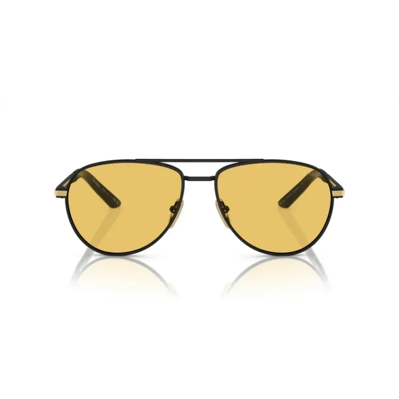 ÓCULOS DE SOL PRADA A54S 1B090C Preto/Dourado 2