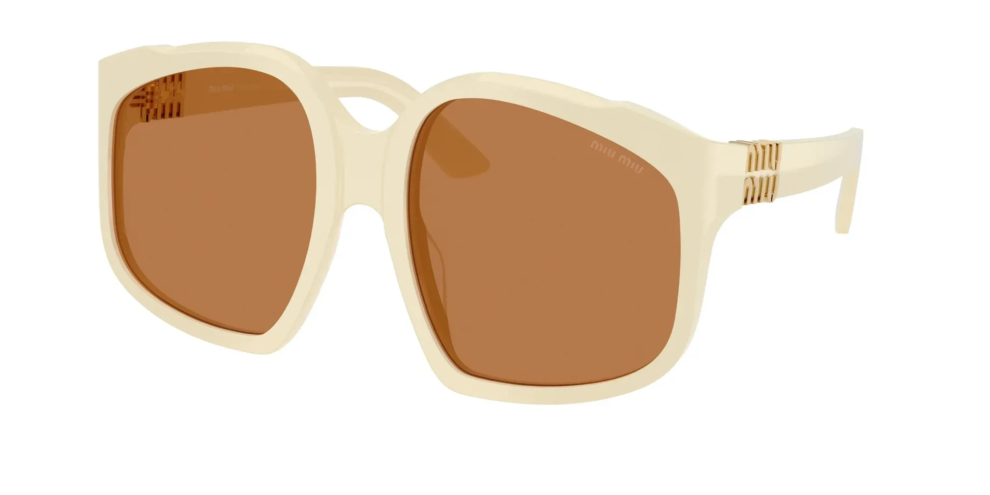 ÓCULOS DE SOL MIU MIU A07S 21D90Q Off White/Dourado