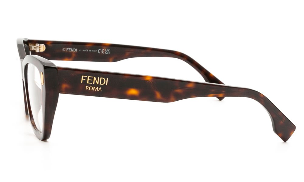 Óculos de Grau Fendi 50118I 052 Marrom 3