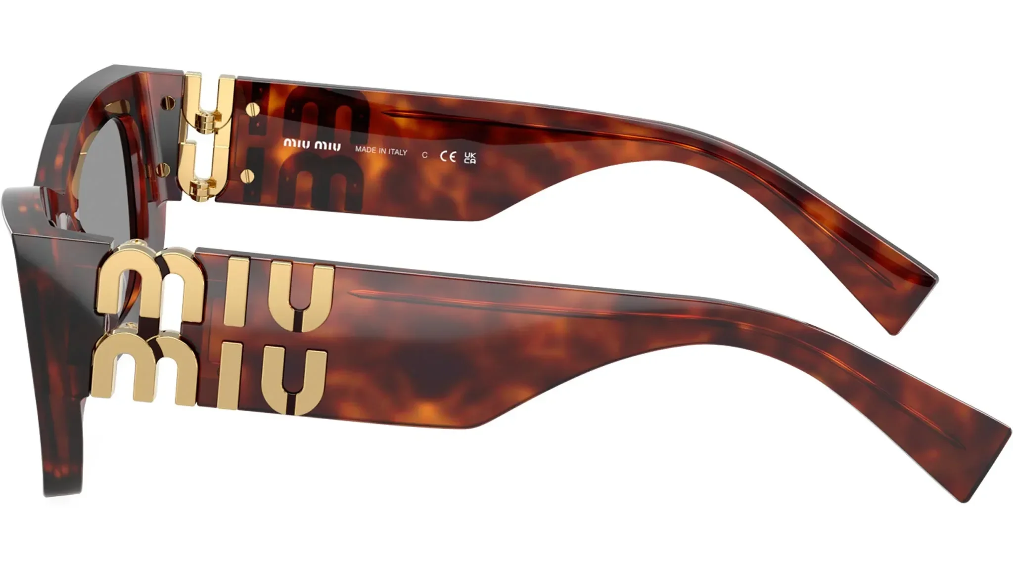 Óculos de Sol Miu Miu 09WS 21C40O Marrom/Preto 3