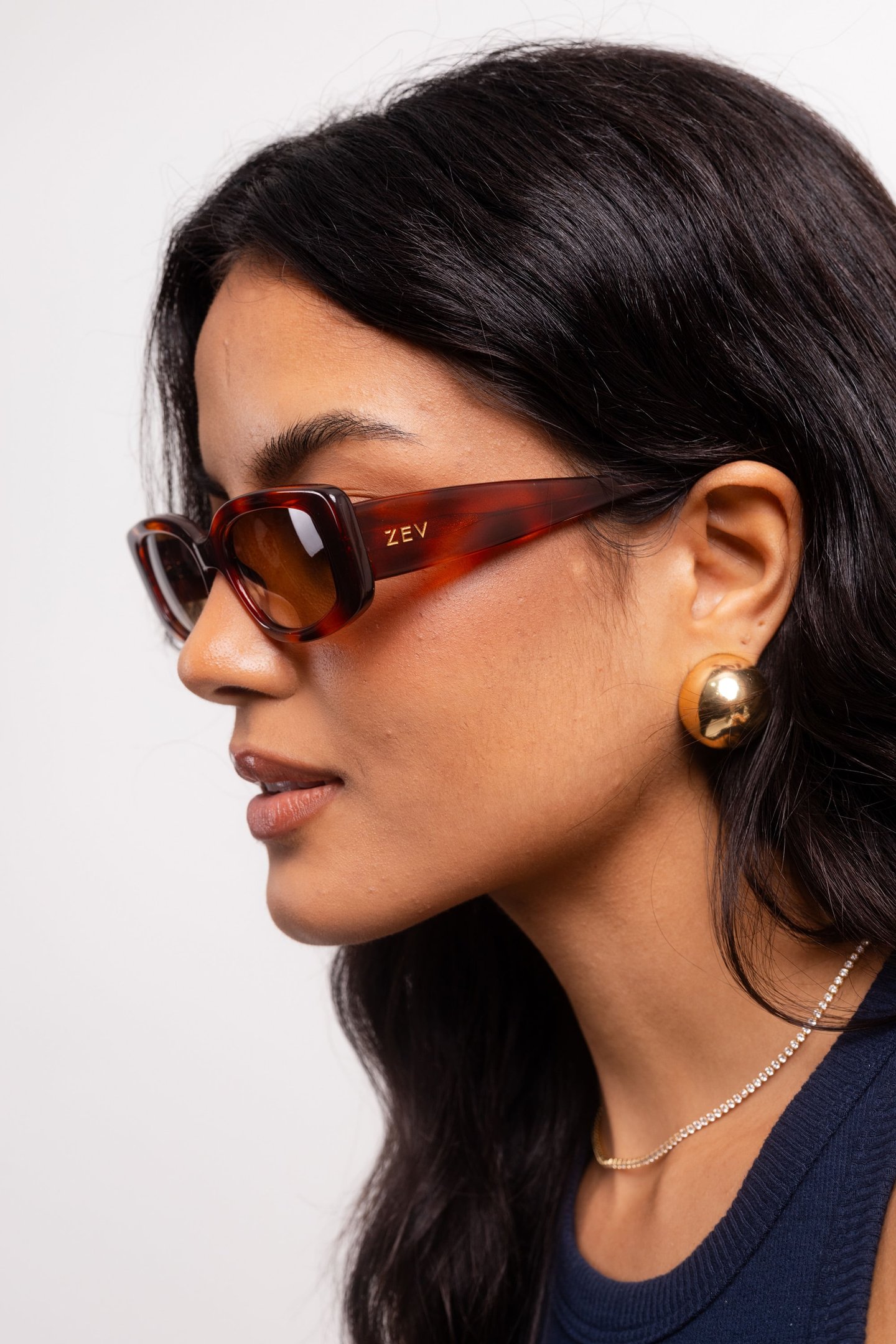 Óculos de Sol Zev Anna Demi Lvm Marrom/Preto 4