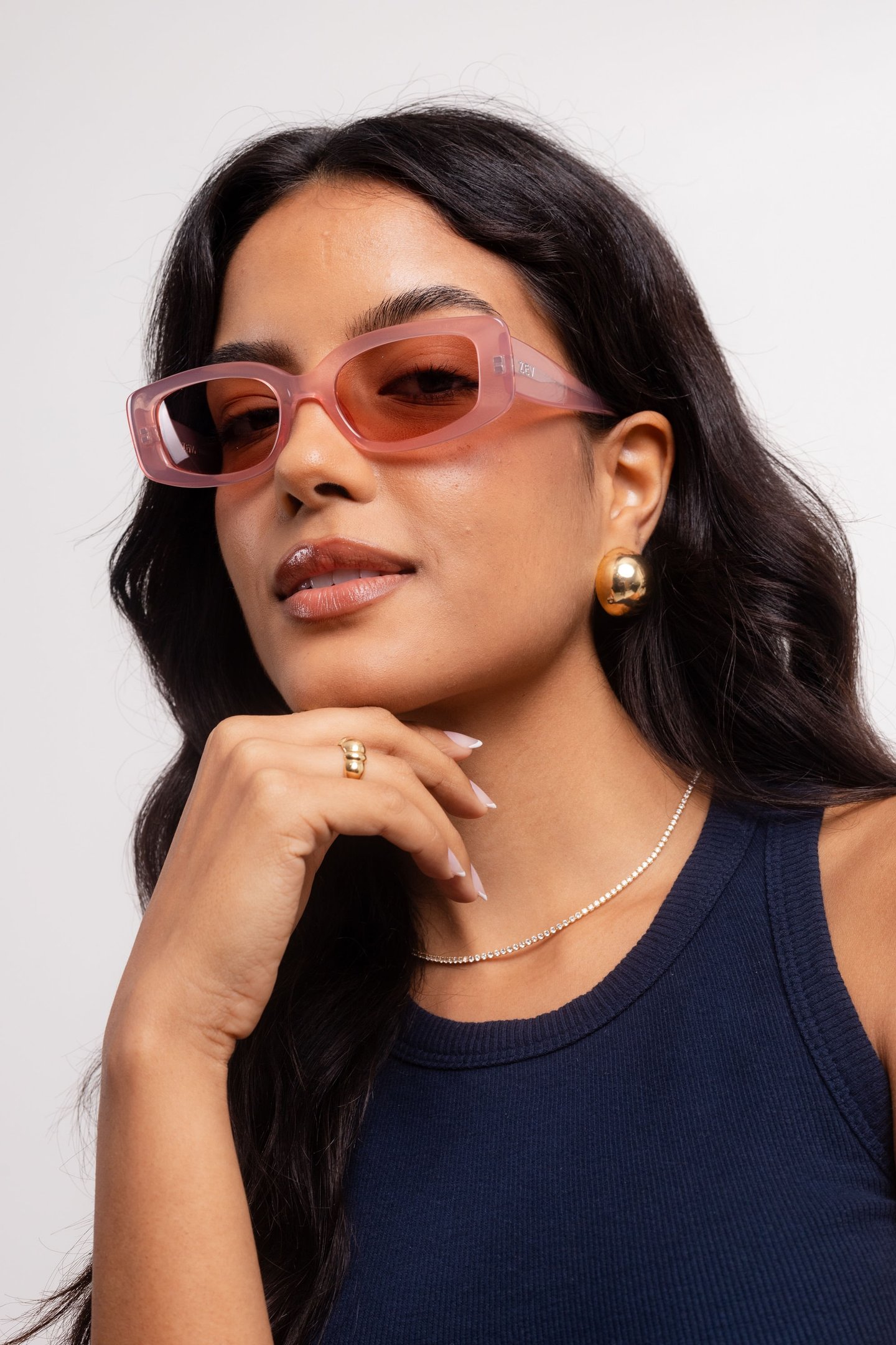 Óculos de Sol Zev Anna Rosa Lmc Salmão 2