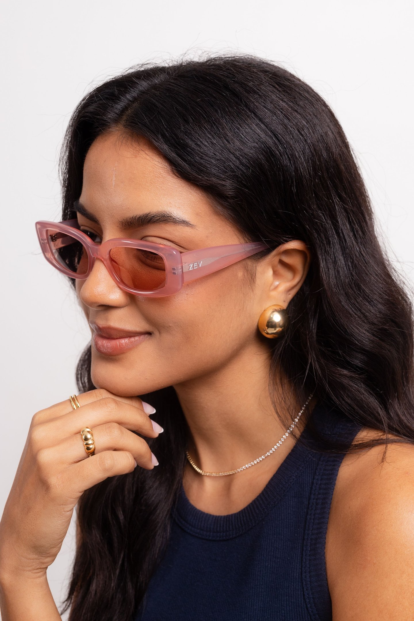Óculos de Sol Zev Anna Rosa Lmc Salmão 5