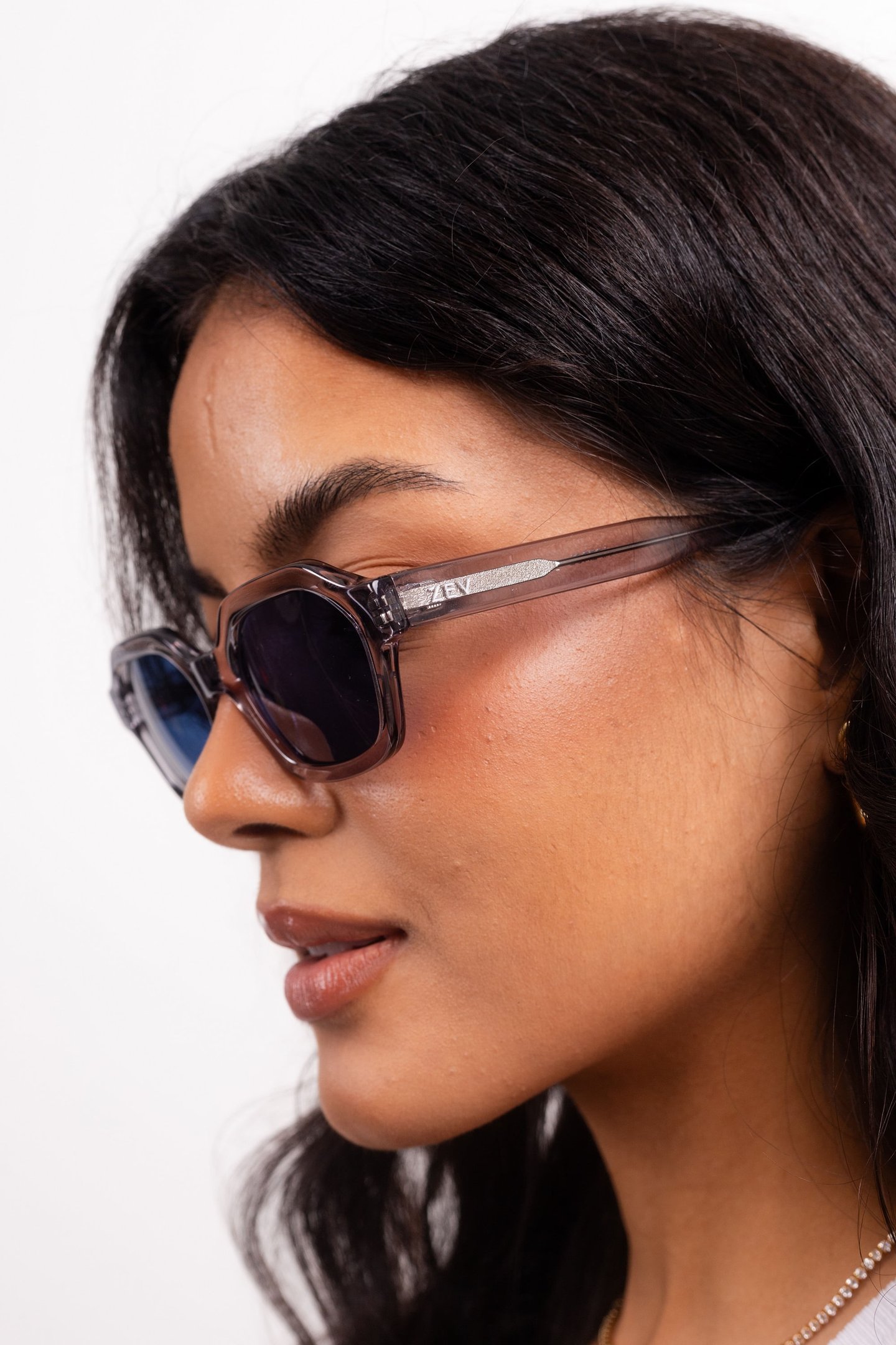 Óculos de Sol Zev Aperol Cristal Roxo La Cinza 4