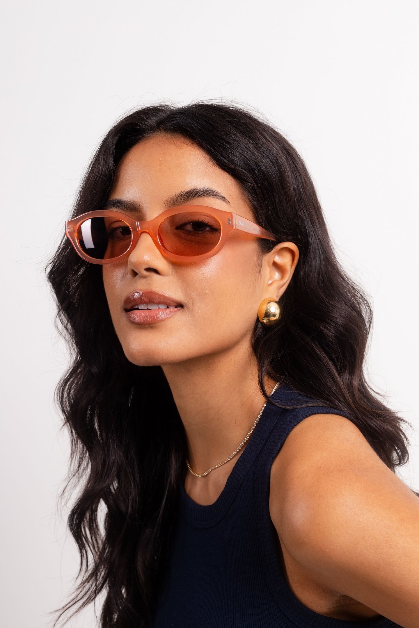 Óculos de Sol Zev Martina Rosa Nude Mc Marrom 4