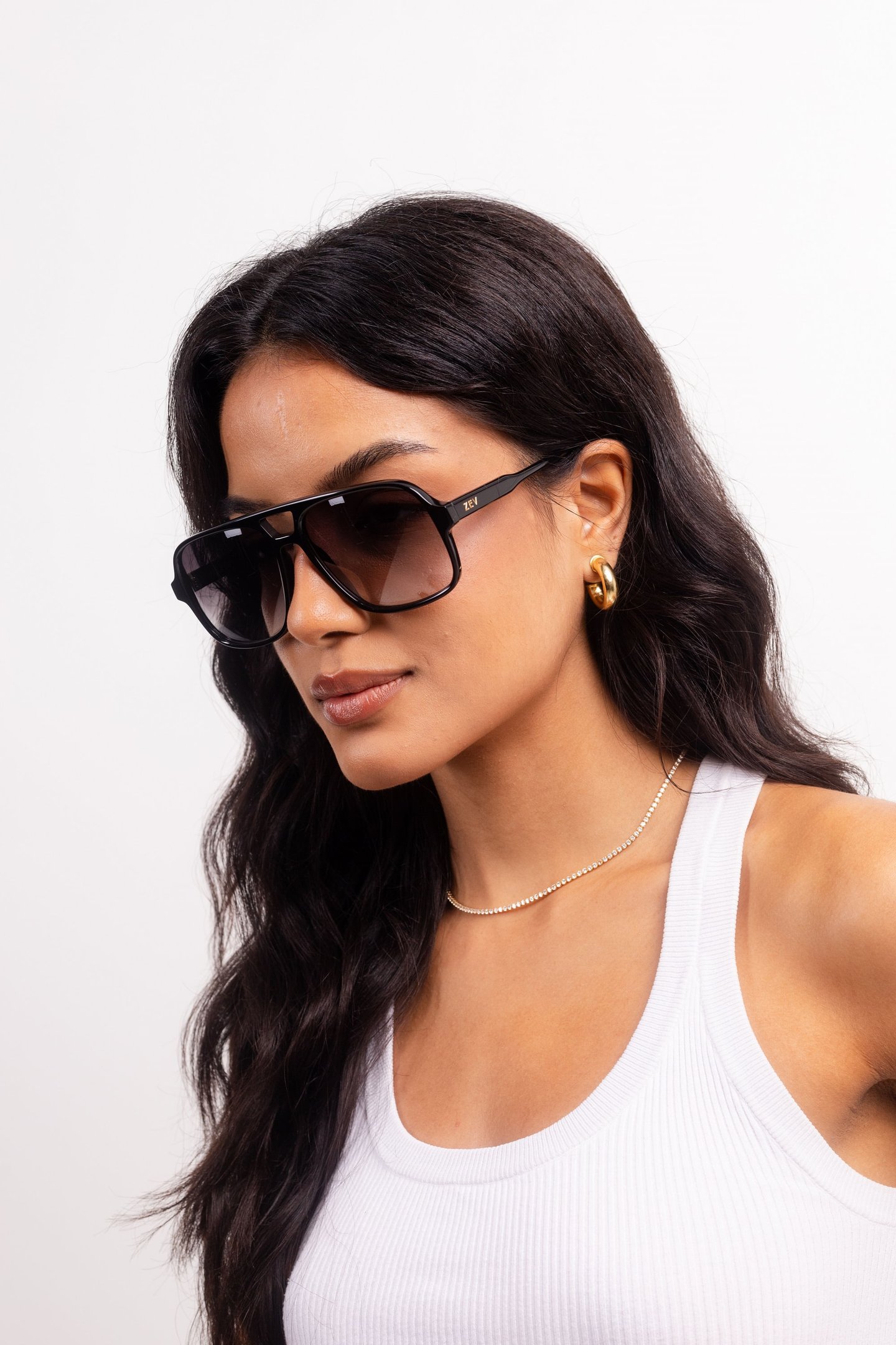 Óculos de Sol Zev Dolce Vita Preto Lcd Preto 4