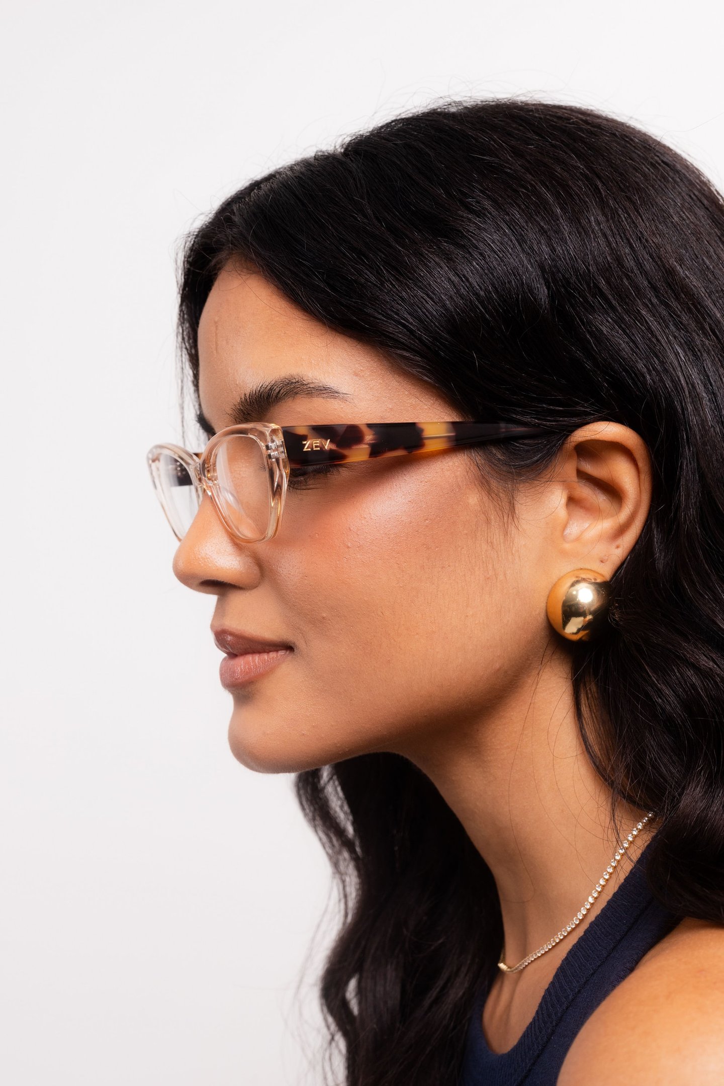 Óculos de Grau Zev Camila Ct QD2018 Ch/dm Bege 4