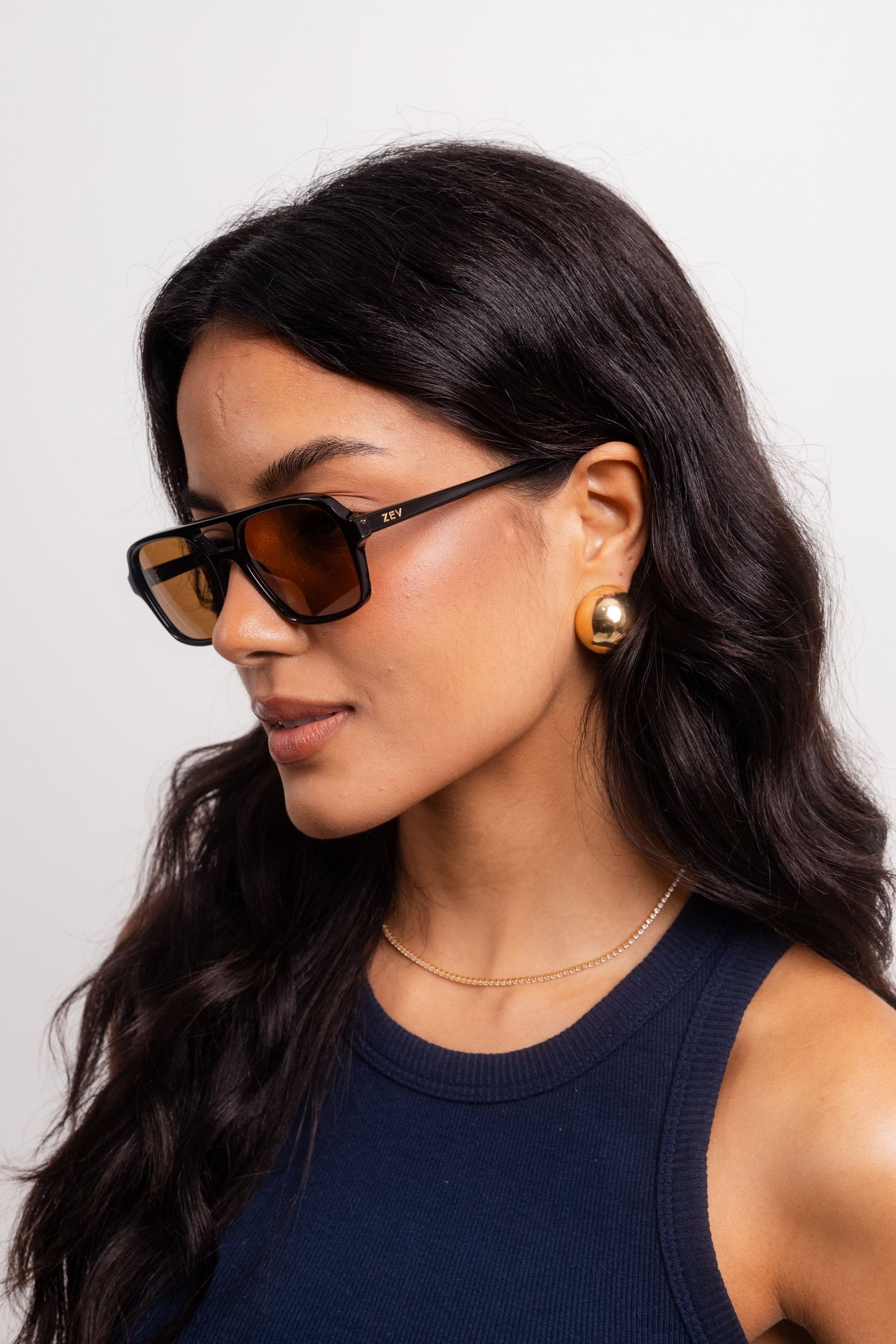 ÓCULOS DE SOL ZEV NEGRONI PT BRILO LM Preto 5