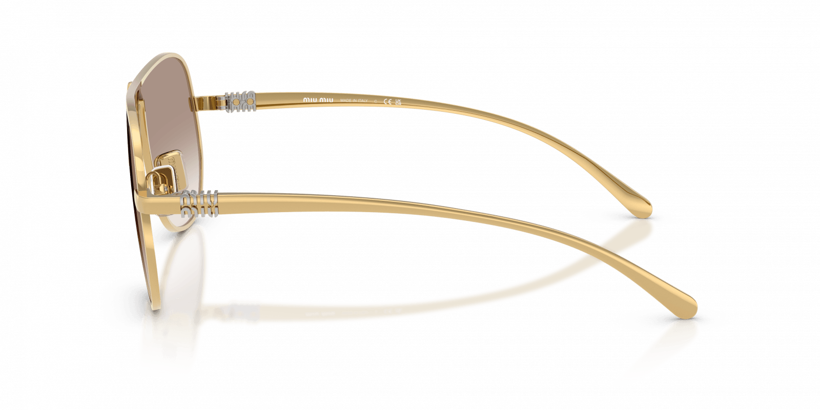 Óculos de Sol Miu Miu A56S 5AK90L Dourado 3