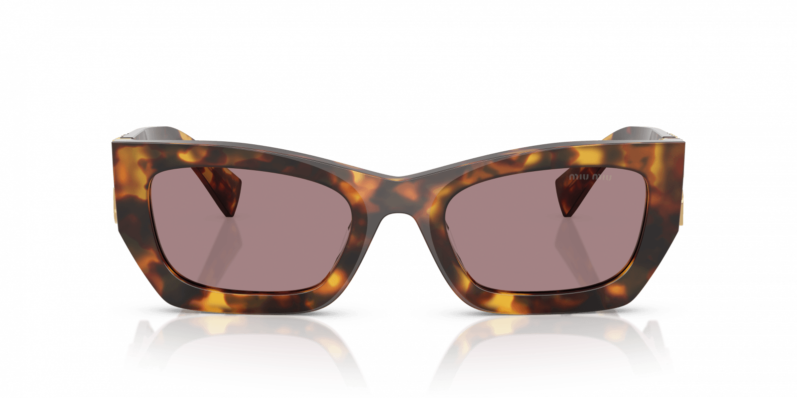 Óculos de Sol Miu Miu 09WS 14L20I Marrom/Preto 2