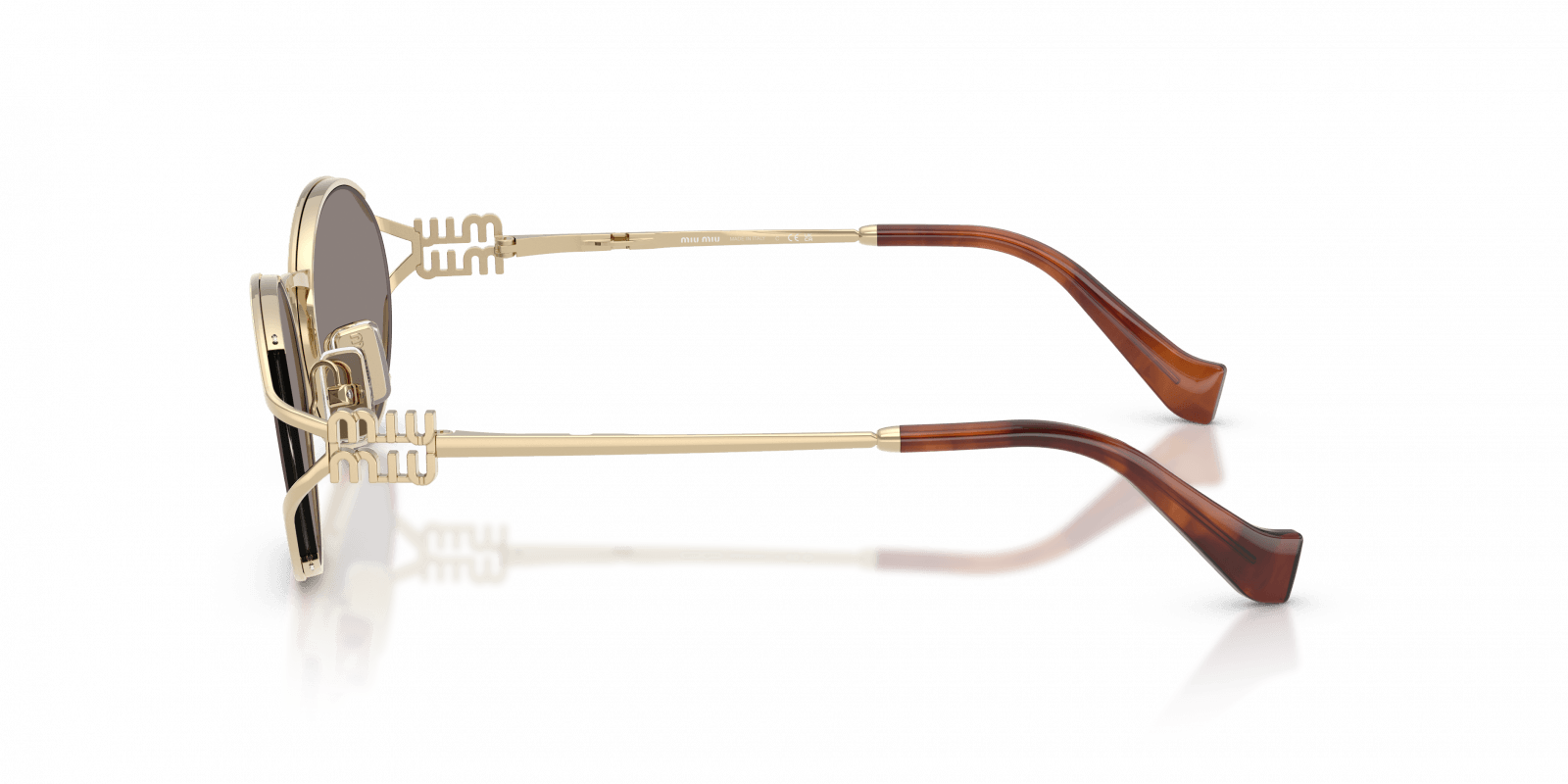 ÓCULOS DE SOL MIU MIU 52YS ZVN80Q Dourado 3