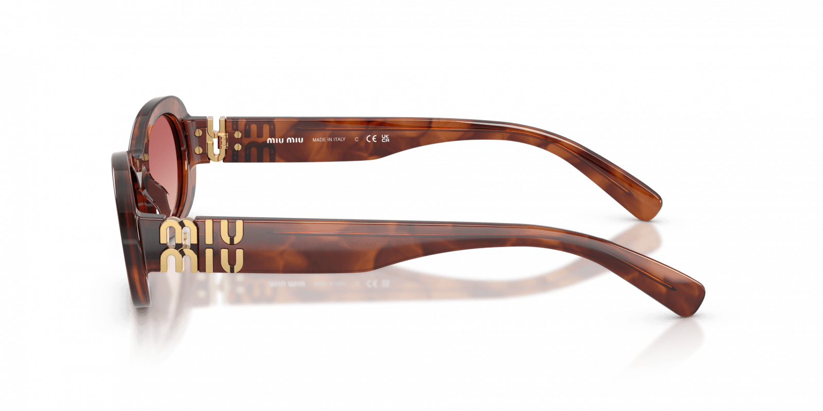 Óculos de Sol Miu Miu 06ZS 26E50U Marrom 3