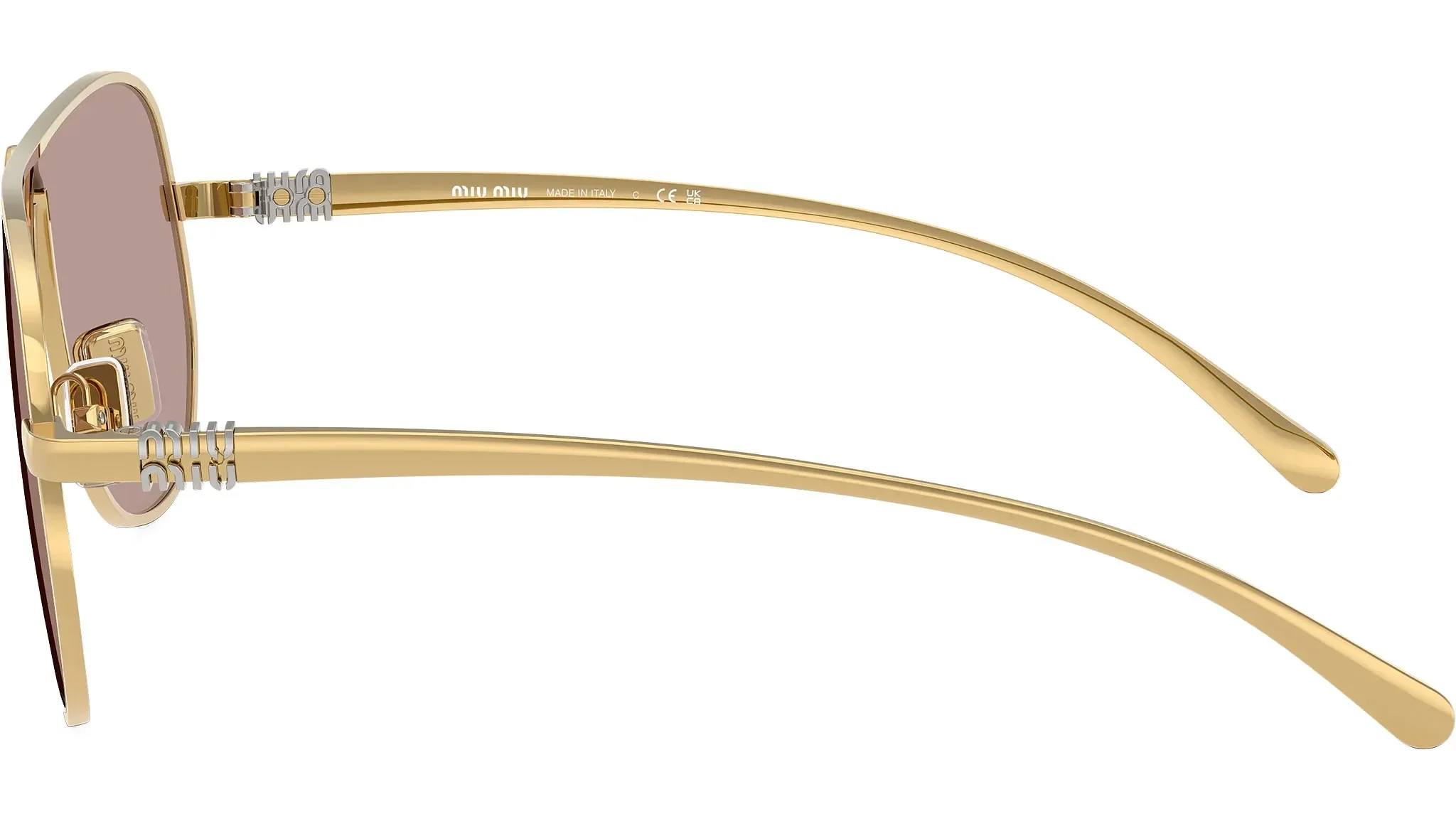 Óculos de Sol Miu Miu A56S 5AK20I Dourado 3