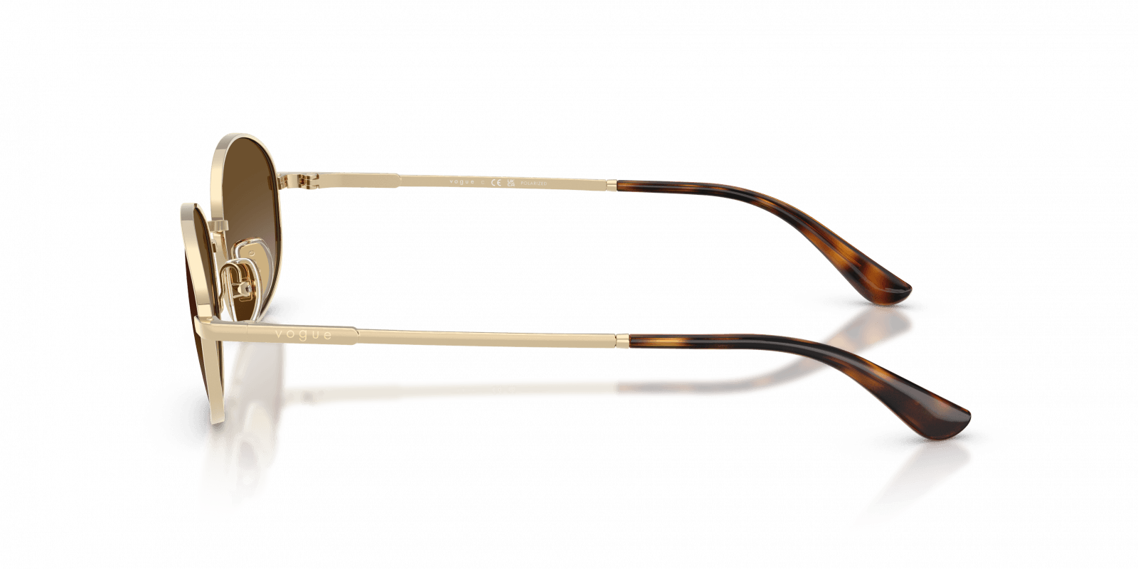 Óculos de Sol Vogue 4323S/POLAR 848/T5 Dourado/Marrom 2