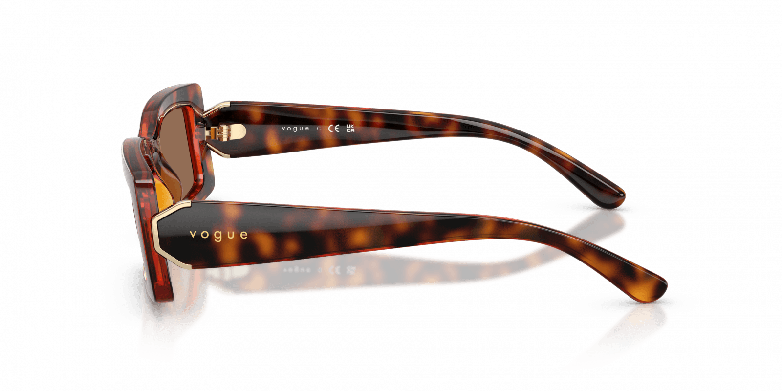 Óculos de Sol Vogue 5674S W65673 Preto/Vermelho 3