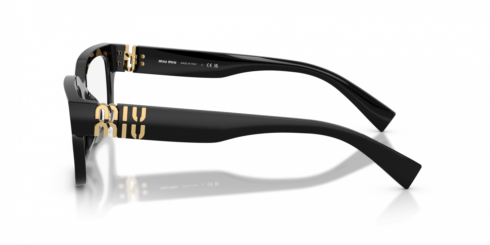 Óculos de Grau Miu Miu 02YV 16K1O1 Preto 3