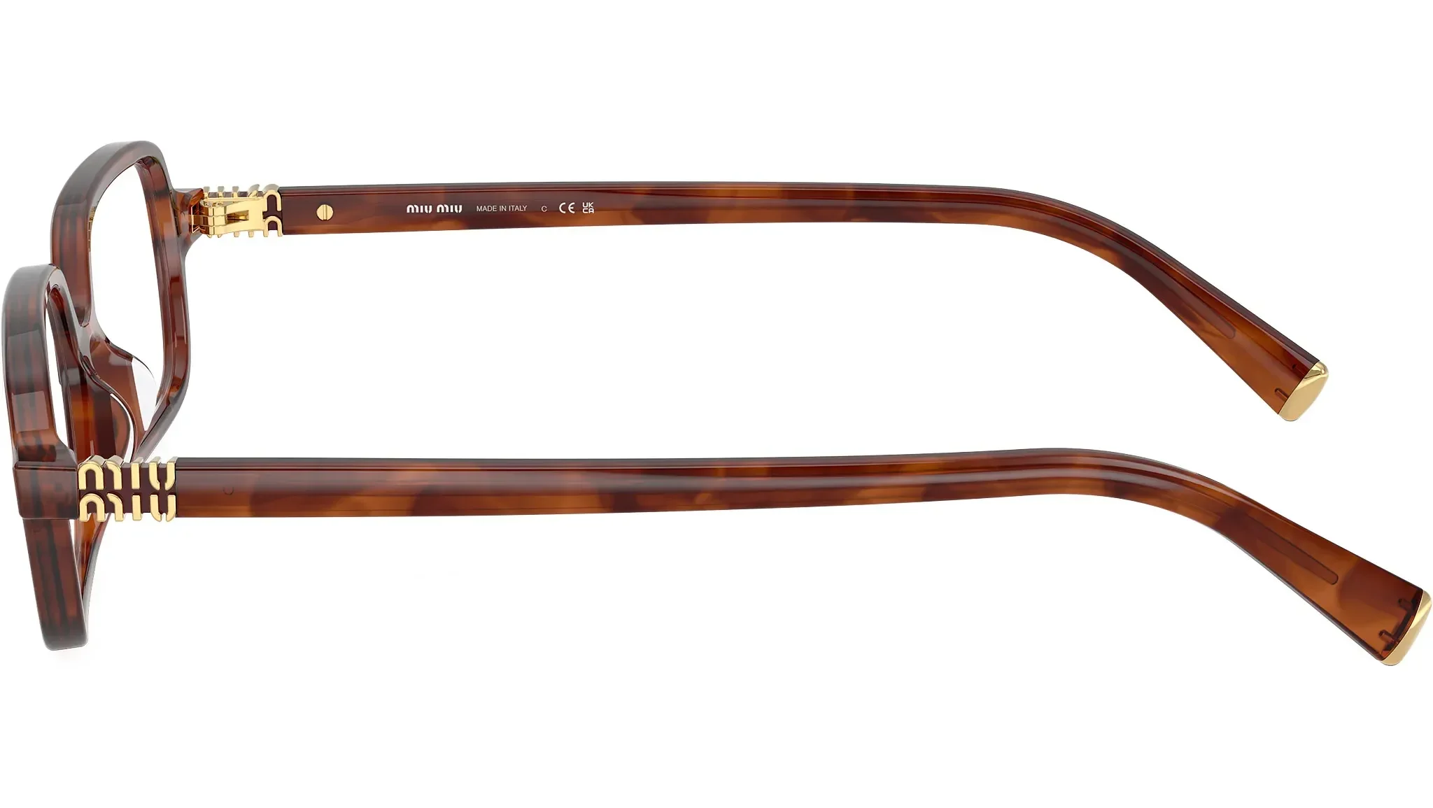 Óculos de Grau Miu Miu 01YV 26E1O1 Marrom 3