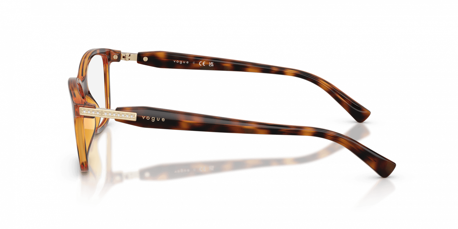 Óculos de Grau Vogue 5680B W656 Marrom 3