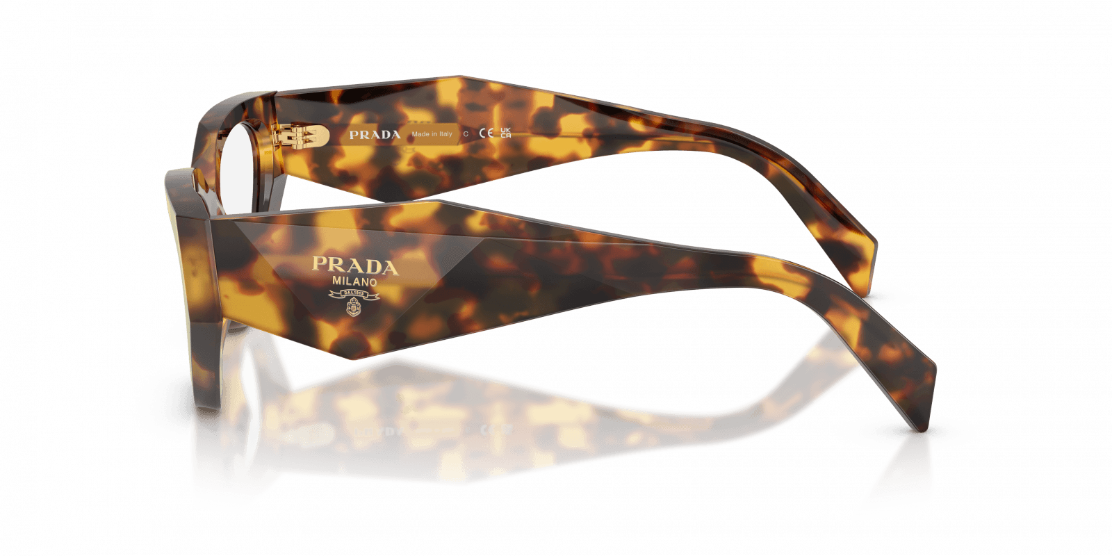 Óculos de Grau Prada C07V 14L1O1 Marrom 3