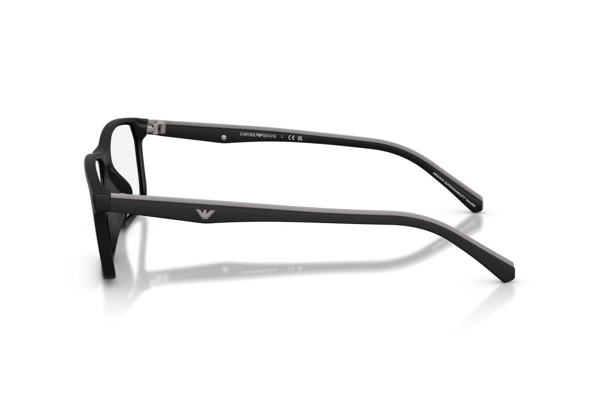 Óculos de Grau Emporio Armani 3266U 5001 Preto 3