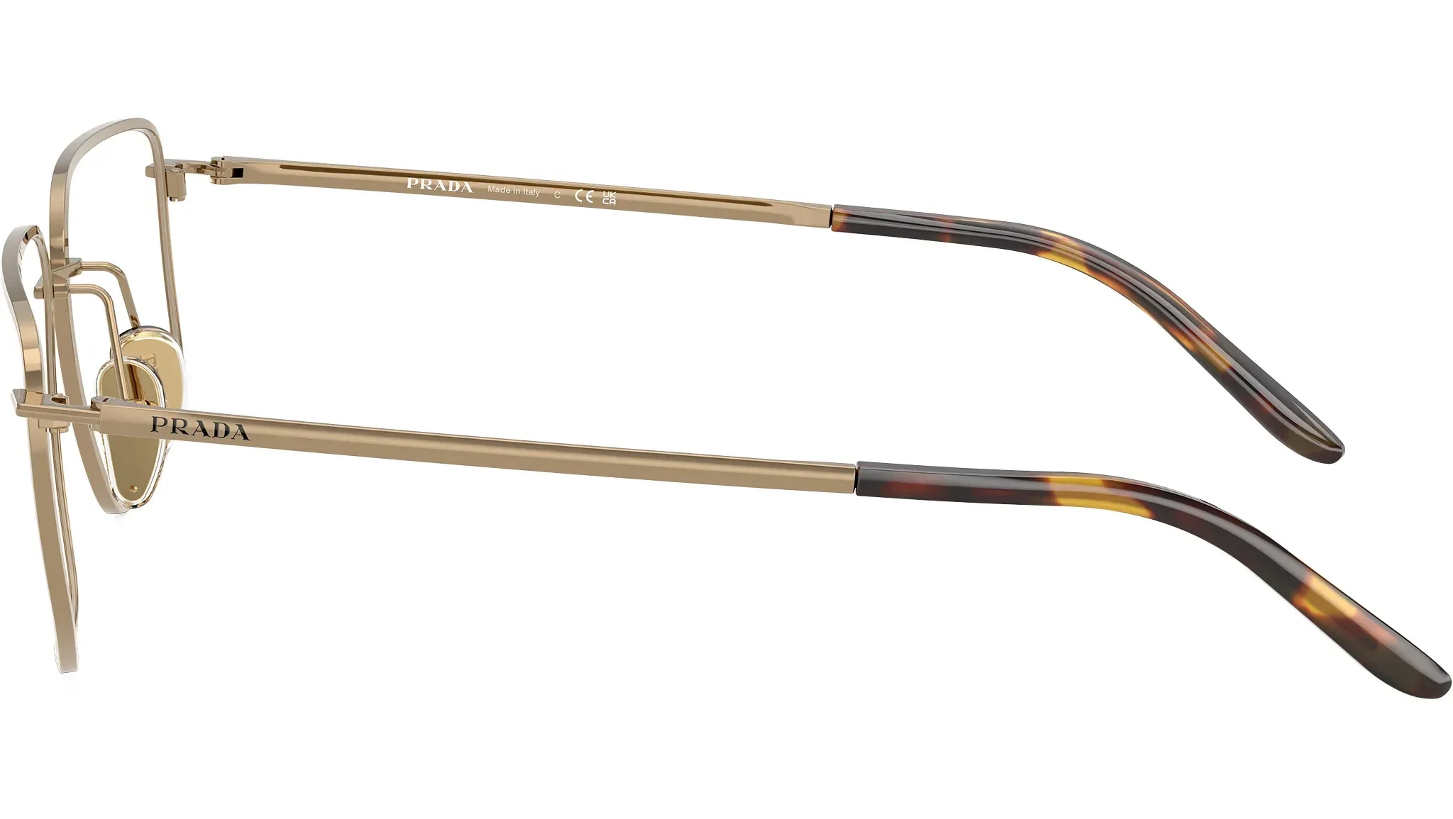 Óculos de Grau Prada C52V 7OE1O1 Dourado 3