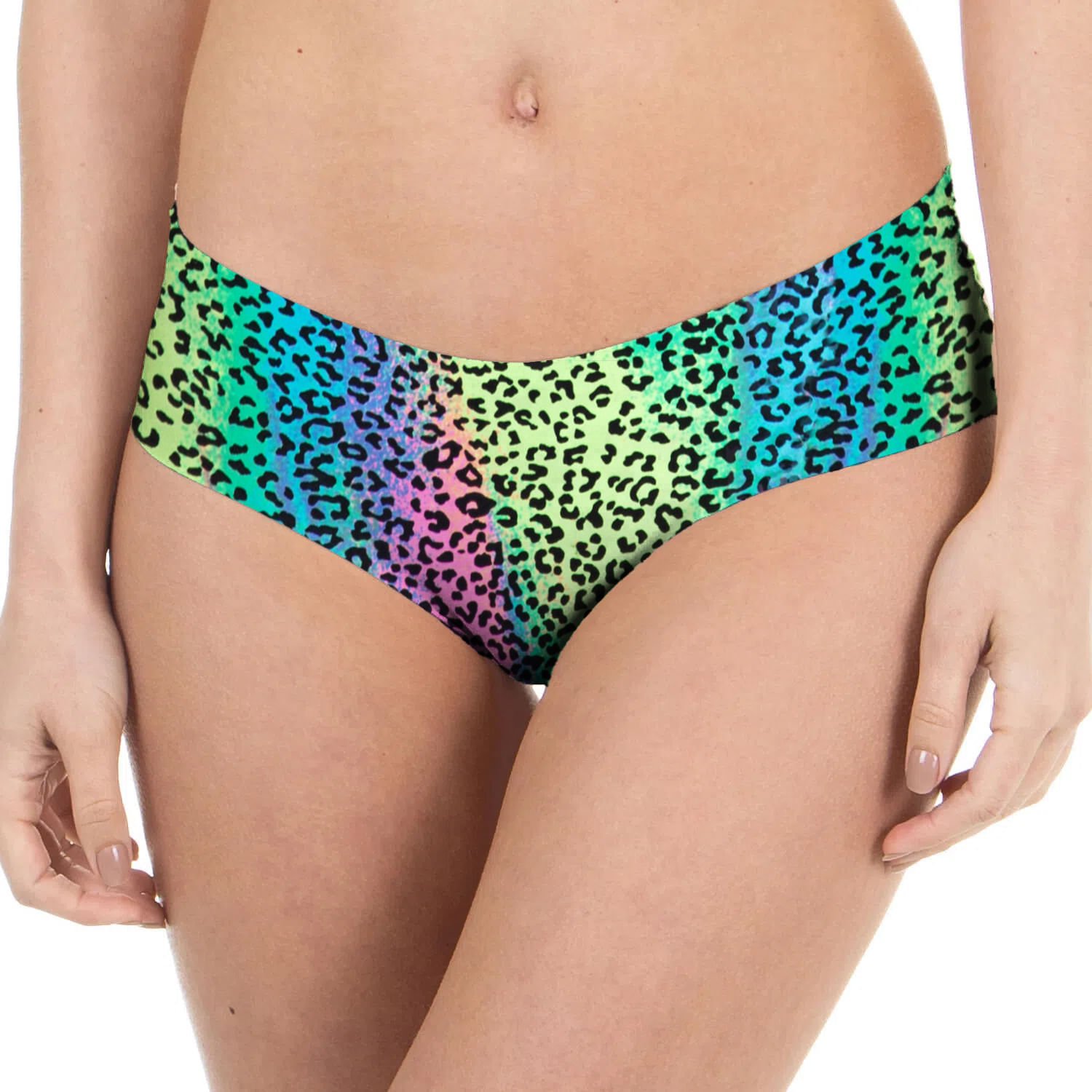 Calcinha Boneca Sem Costura Animal Print Make Animal Fluor