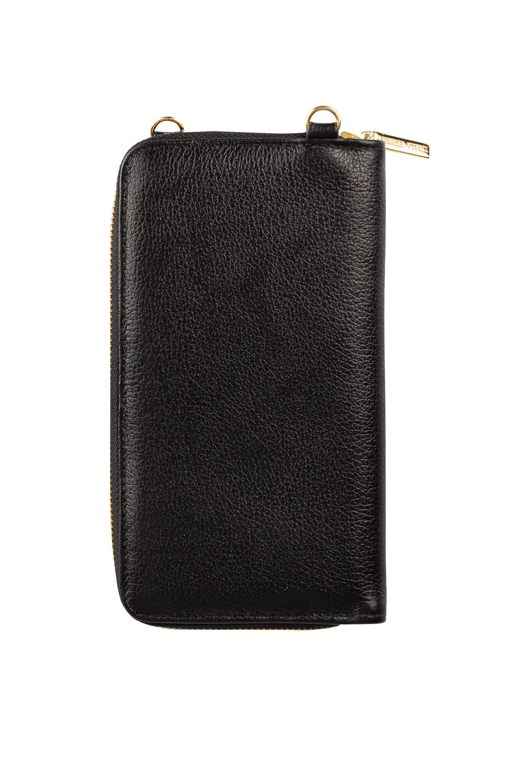 Carteira feminina de couro liso com alca Rafa Preto 2