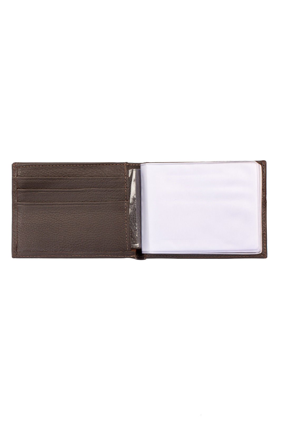 Carteira masculina de couro floater John Marrom 4