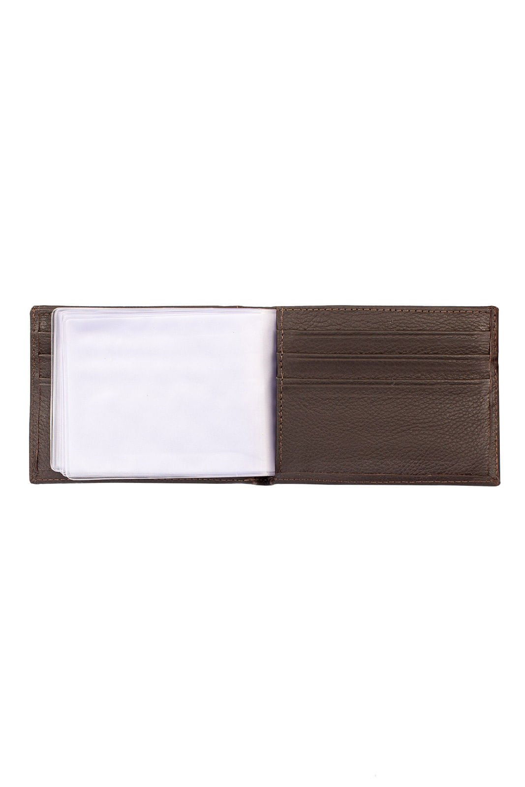 Carteira masculina de couro floater John Marrom 5