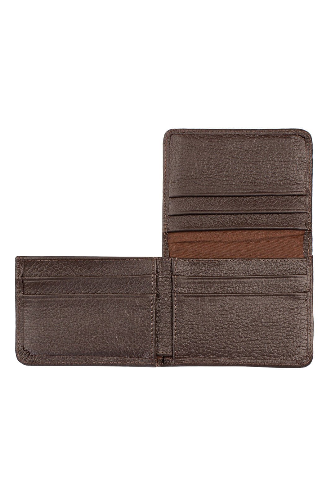 Carteira masculina em couro floater Fred Marrom 5