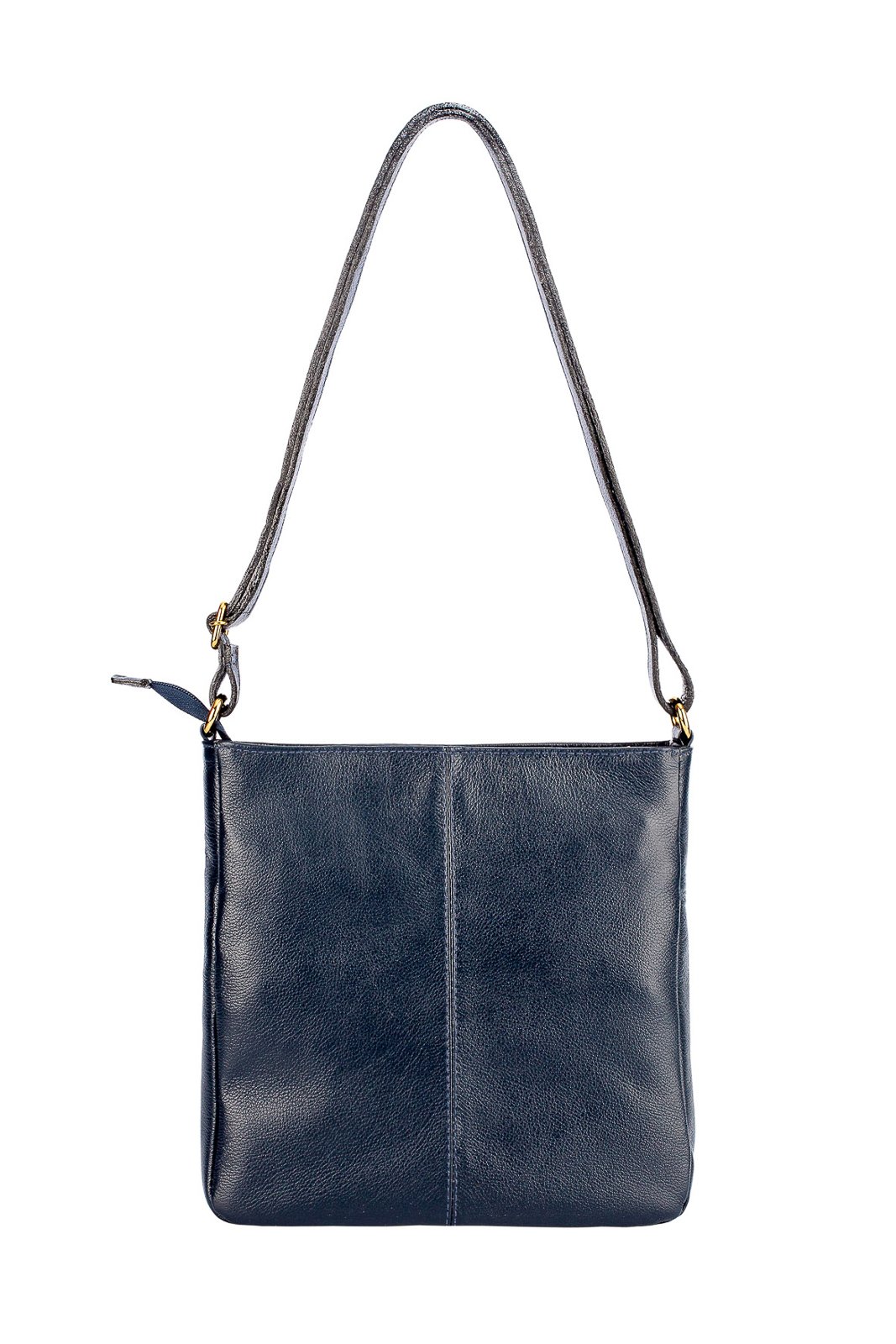 Bolsa tiracolo em couro liso Thais Azul 7