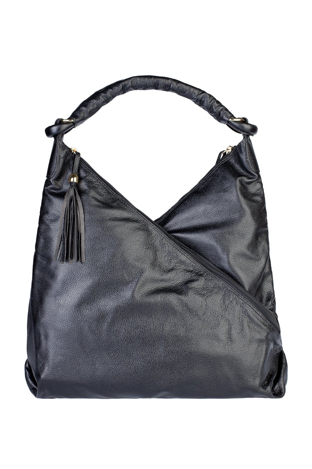Bolsa de ombro em couro matelasse Carmen Preto 4