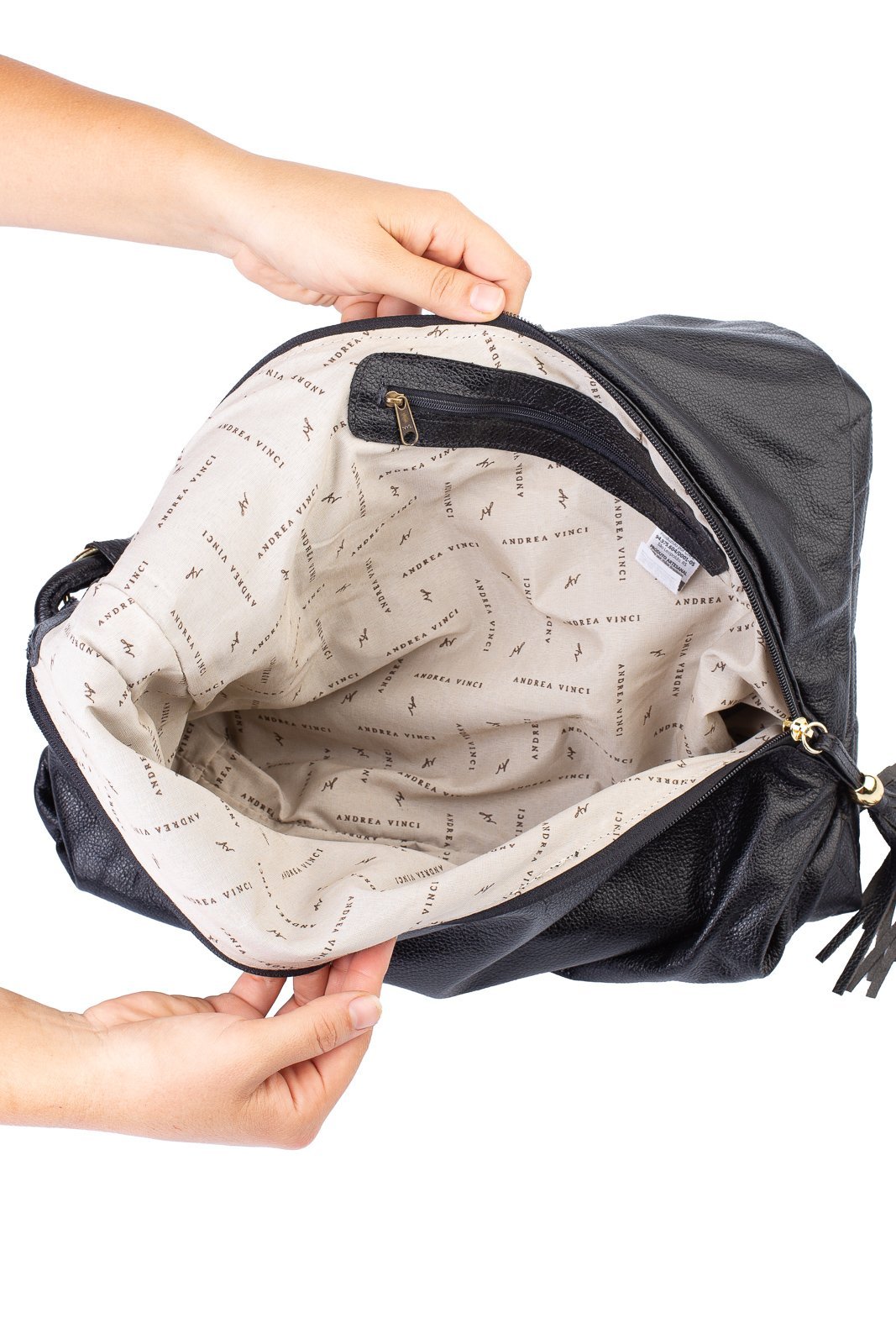 Bolsa de ombro em couro matelasse Carmen Preto 6