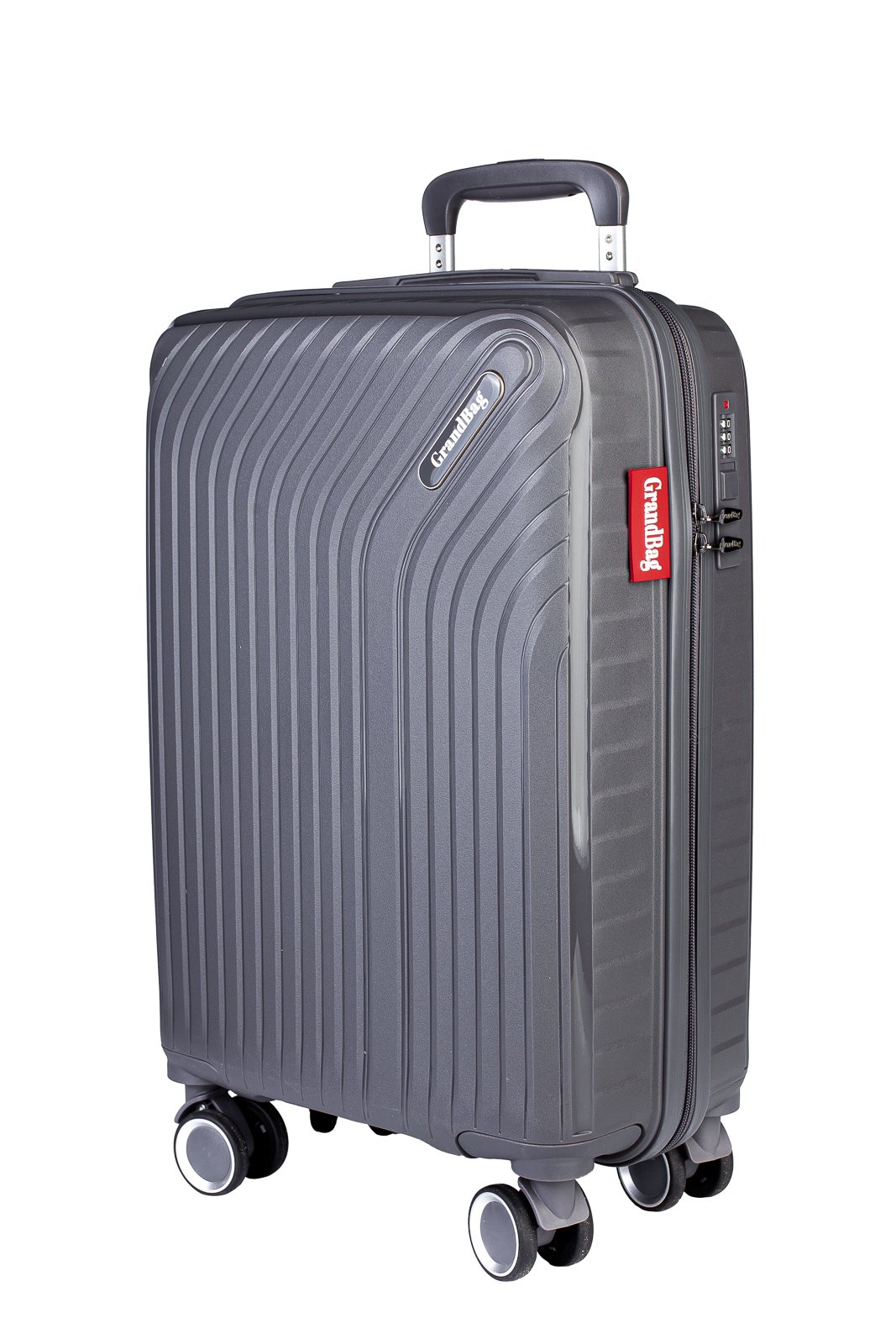 Mala de bordo viagem polipropileno 20" Montreal Chumbo 2