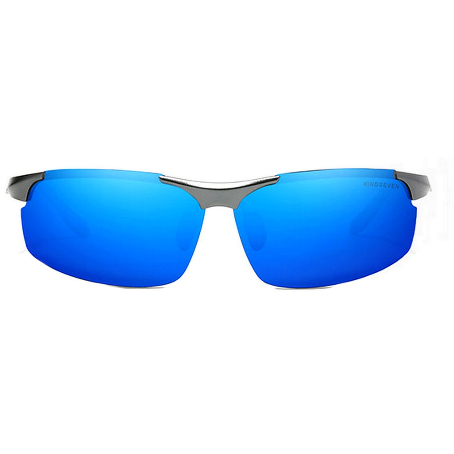 Oculos de sol esportivo kingseven protecao uv400 anti-reflexo Azul 2