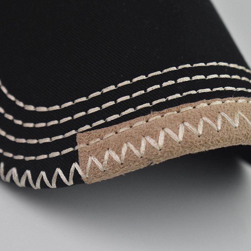 Bone spit fire detalhes bordado com fecho ajustavel aba curva Preto 3