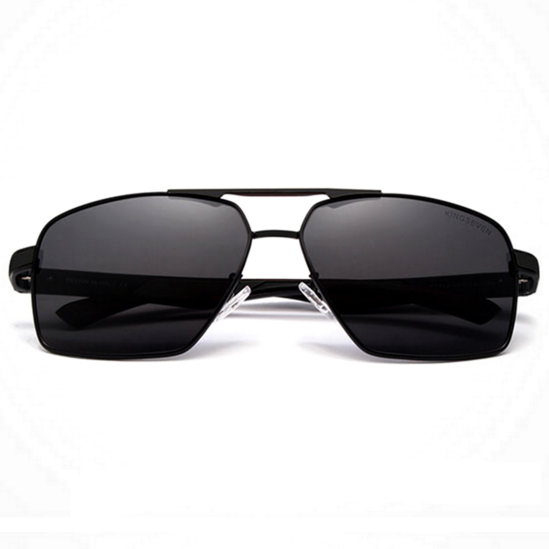 Oculos De Sol Masculino Design Aluminio Lente Espelho Polarizada Uv400 Preto 2