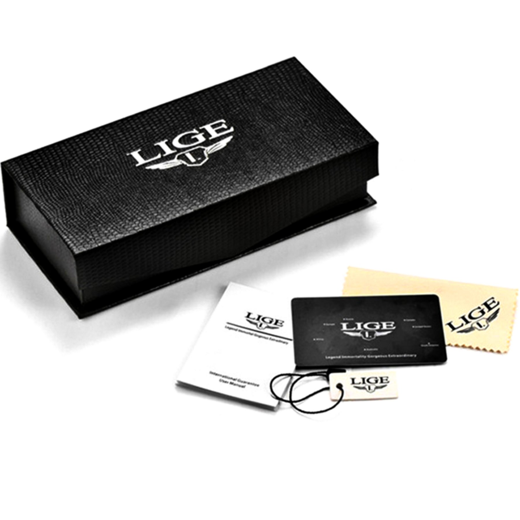 Relogio de Quartzo Luminoso Impermeavel Masculino Fases da Lua Esportivo Branco 2