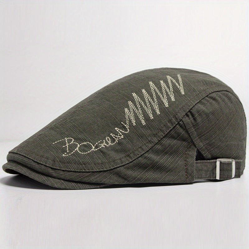Boina Ajustvel com Letras Bordadas Estilo Fashion