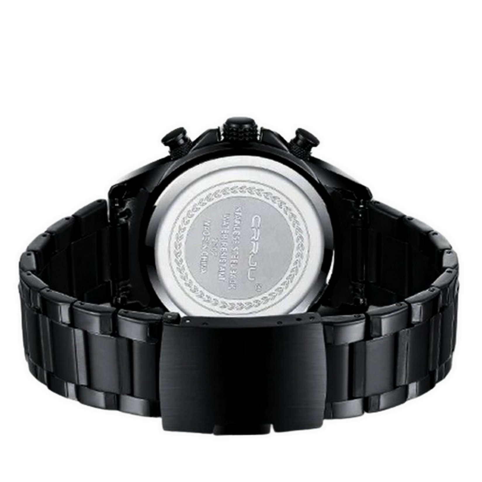 Relogio de Pulso Masculino Quartzo Design Dial Grande Esportivo Impermeavel 3atm Preto/Vermelho 2