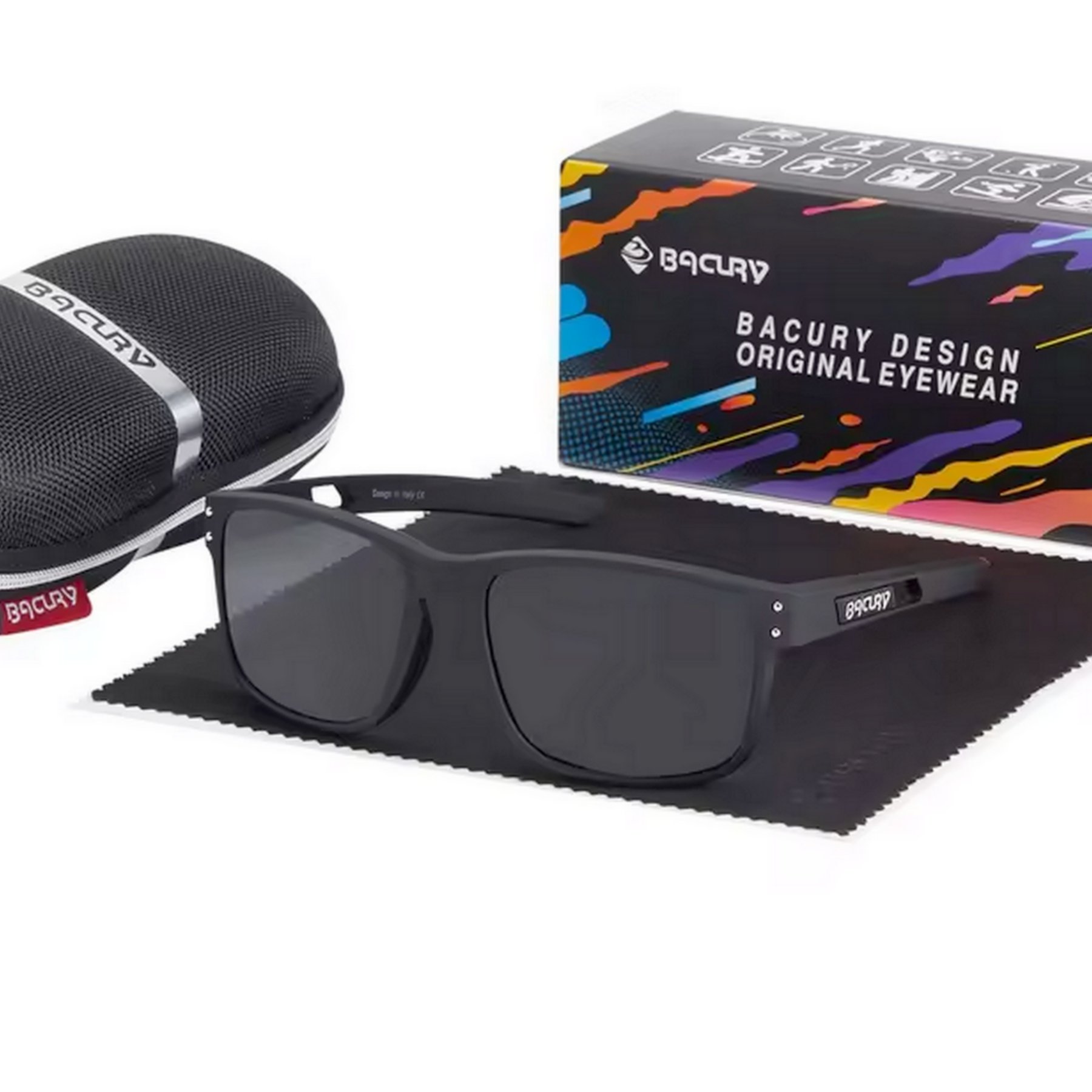 Oculos Esportivos Ultra Leve Moldura Confortavel  TR-90 Lente Polarizada UV400 Preto 3