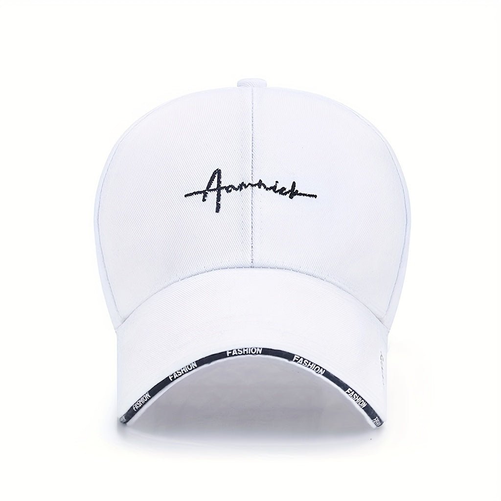 Bone de Beisebol para Primavera e Outono - Elegante e Estiloso, Feito de Mistura de Nylon Branco 3