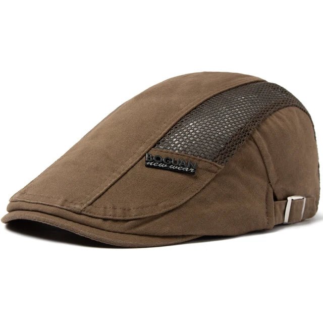 Boina com letra e etiqueta, algodao, respiravel, casual, ajustavel, verao