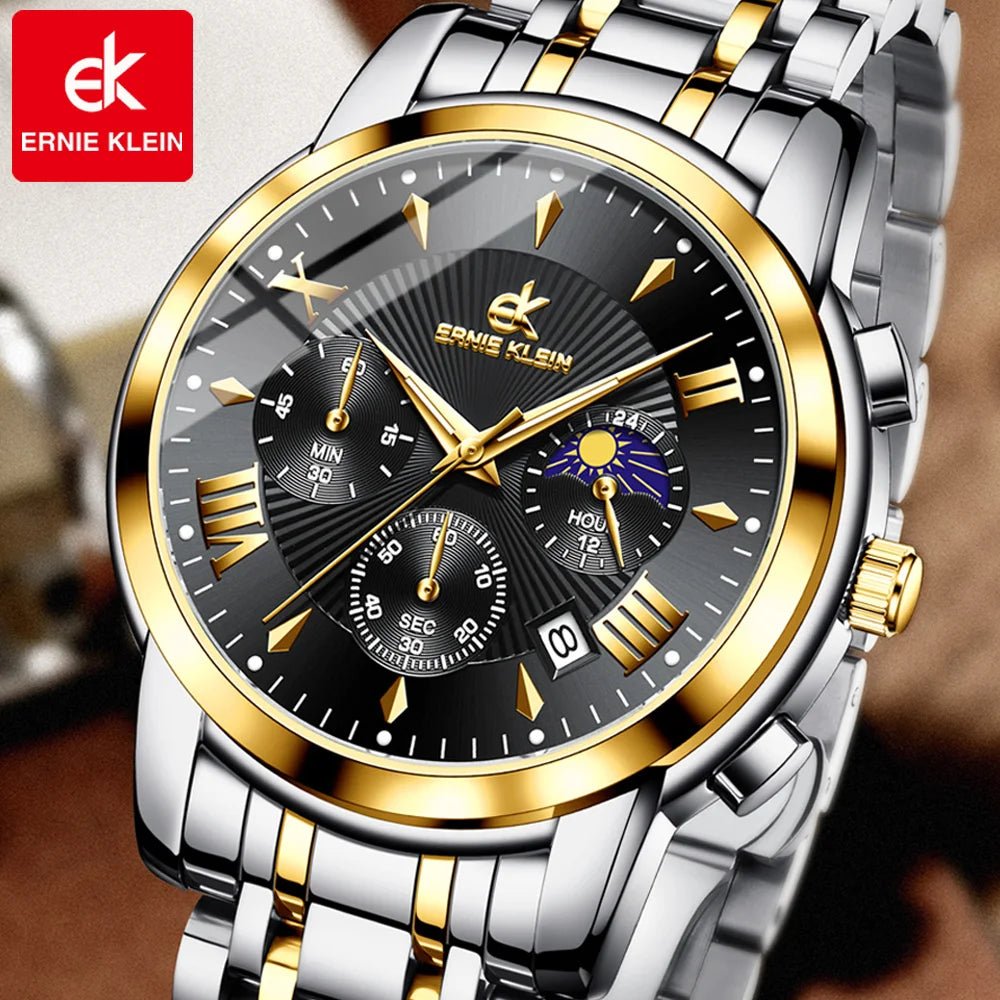 Relogios masculino marca superior multifuncional cronografo quartzo Multicores 2