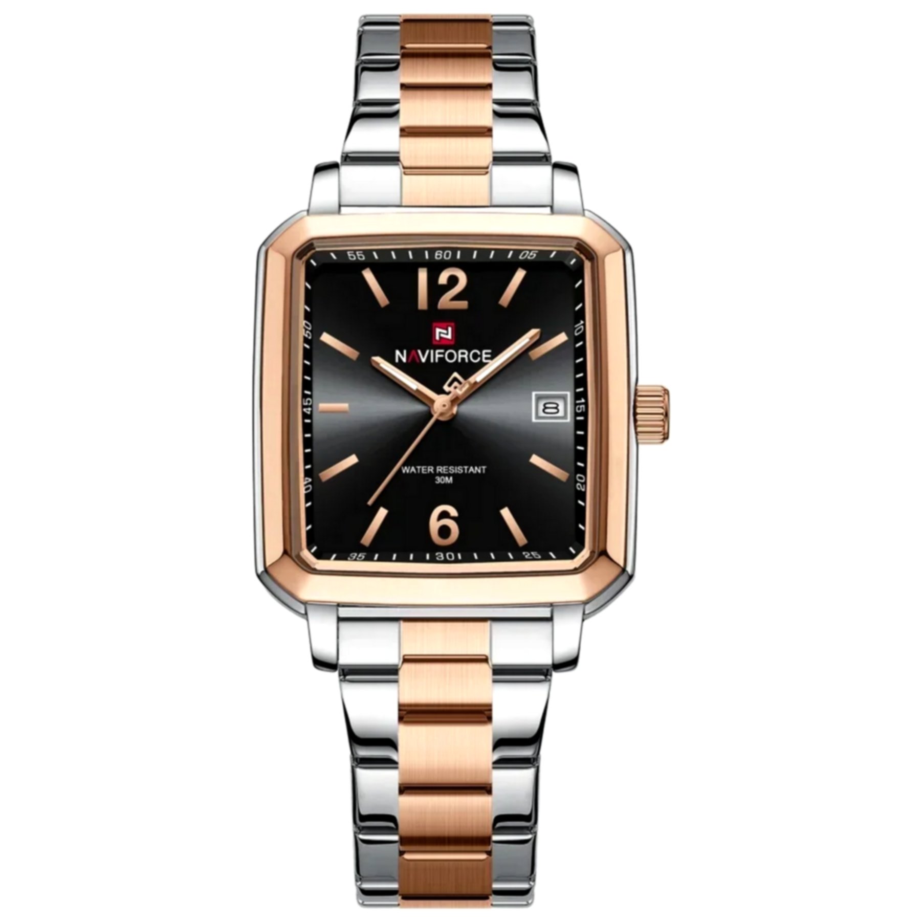 Cor Prata/Preto/Bronze